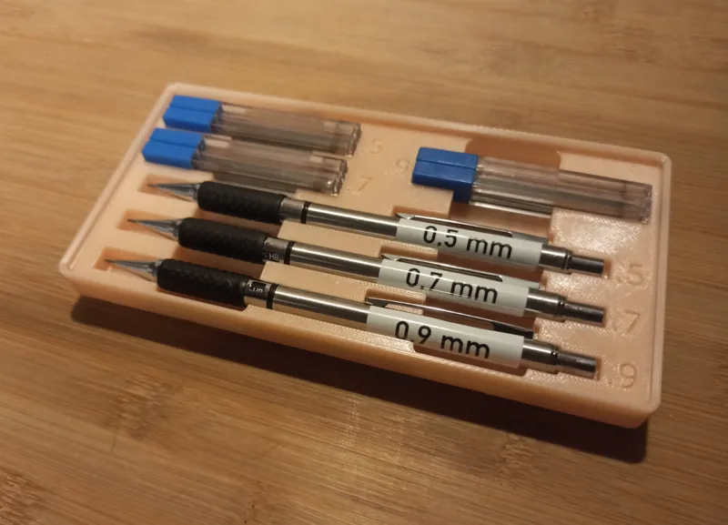 Gridfinity for Mechanical Pencils 0.5/0.7/0.9mm