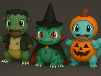 Pokemon - Spooky Starters