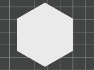 Flat Hexagon — 2D Basic Shape (Printable STL)