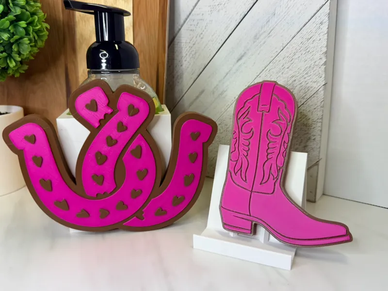 Interchangeable Cover - Cowboy Boot & Horseshoes