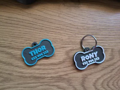Customizable Pet Tag Keychain