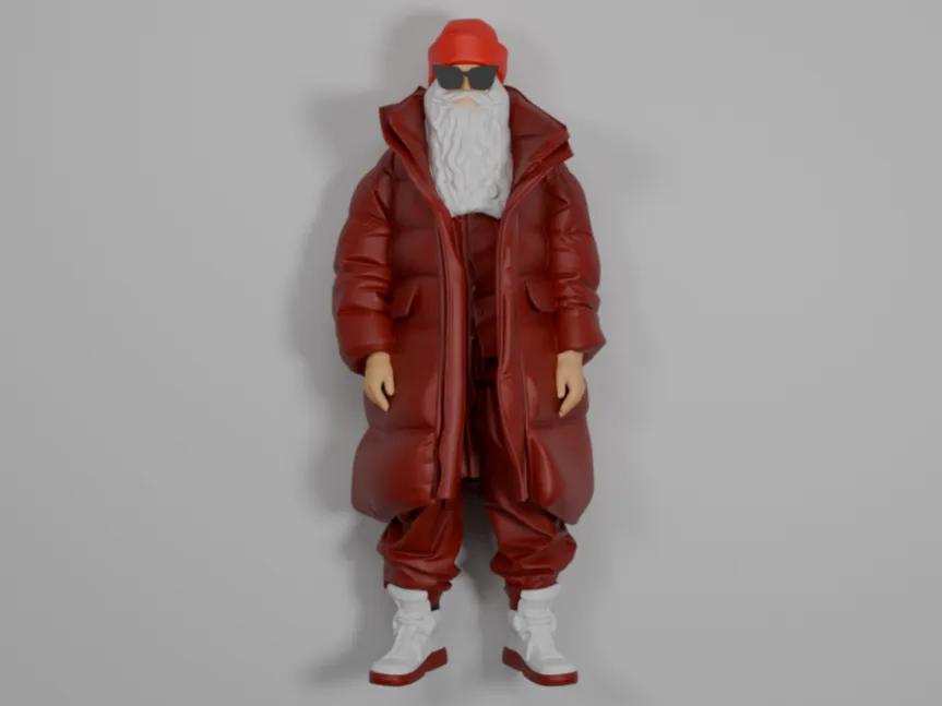 Papai Noel Urbano ( Múltiplas Partes • Arquivo 3MF) por PixelForm 3D ...