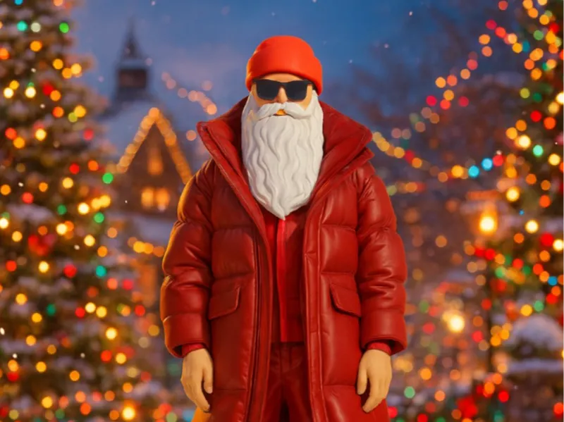 Santa Claus Urban ( Multi-Parts • 3MF File)