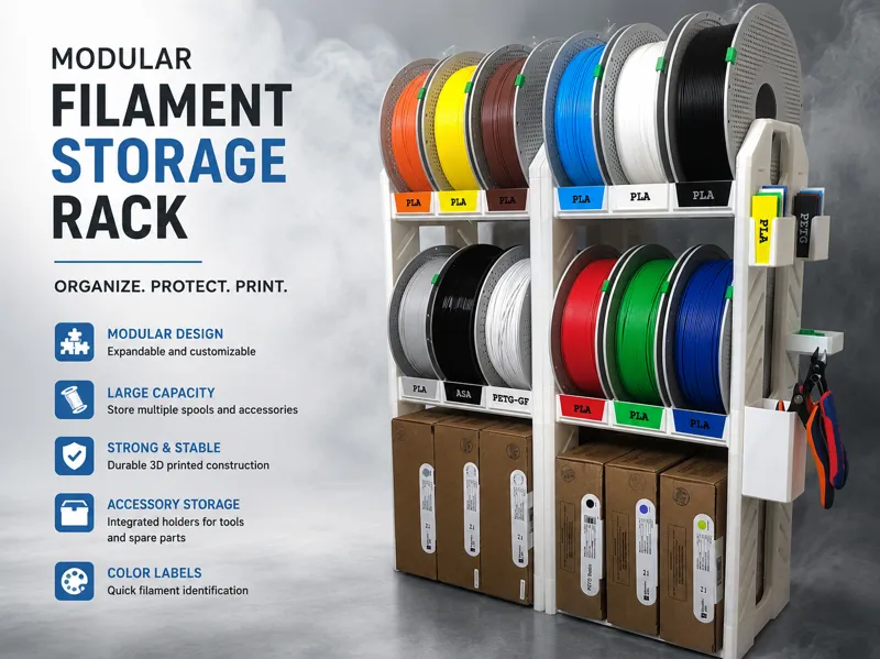 Modular Filament Storage Rack