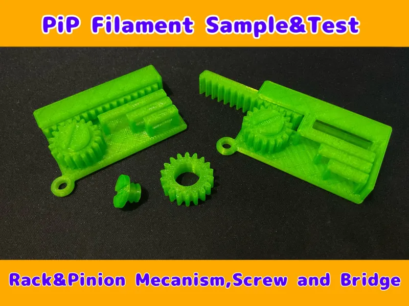 Rack＆Pinion Filament Sample for Print-in-PlaceTest
