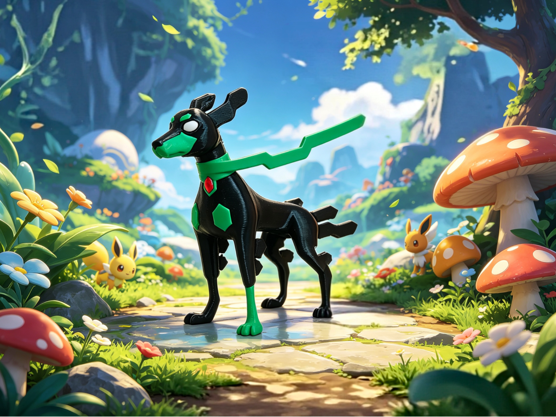 Pokemon 宝可梦基格尔德多色一体打印