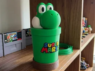 Vaso Portal de Tubería Super Mario -Yoshi.