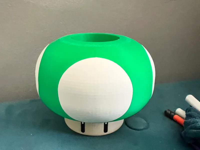 Mario Mushroom Pencil Holder