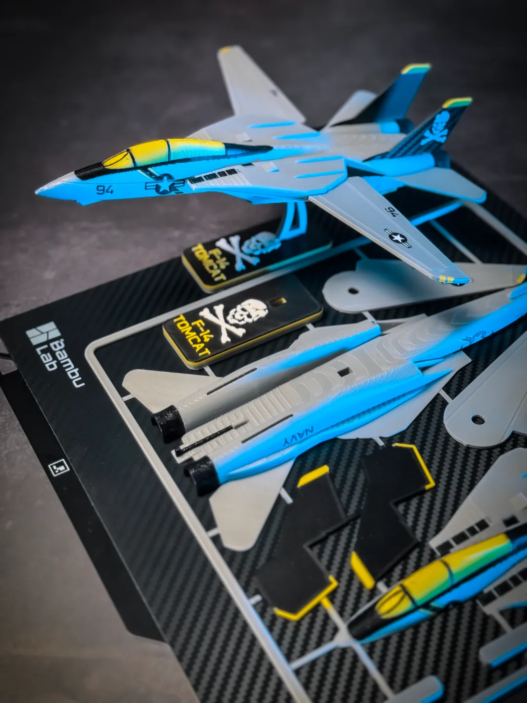 F-14 TOMCAT Plane Kit Card view 3