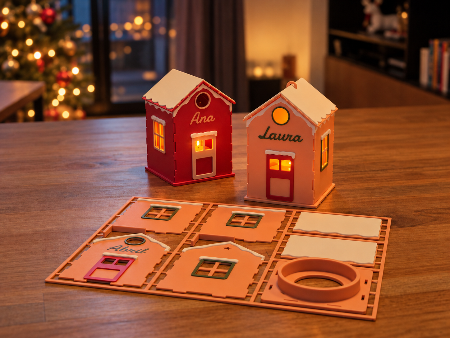 Customizable Christmas House Kit card - 1