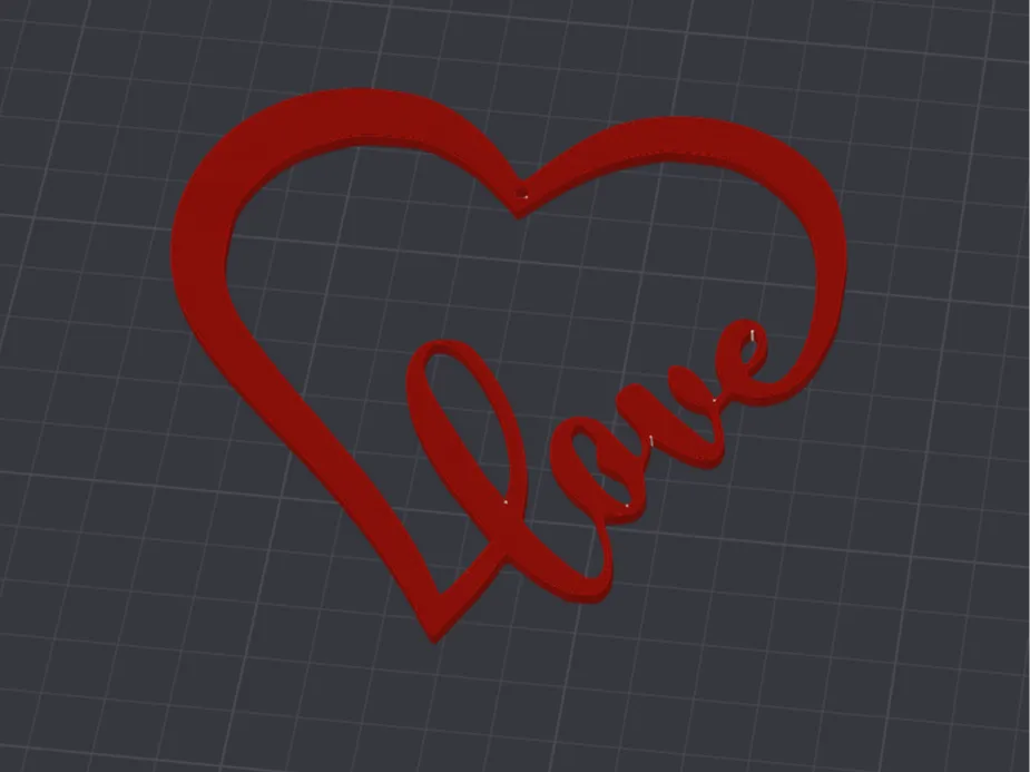 Love heart sign by bsulley22 - MakerWorld