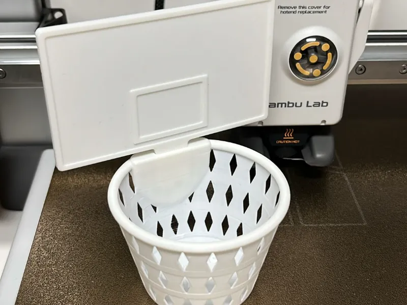 Trash basket hoop