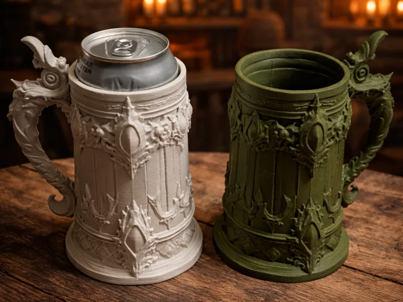 Fantasy Krug als Dosenhalter