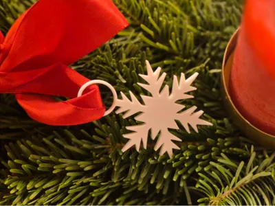 Snowflake Christmas Ornament – Easy Print