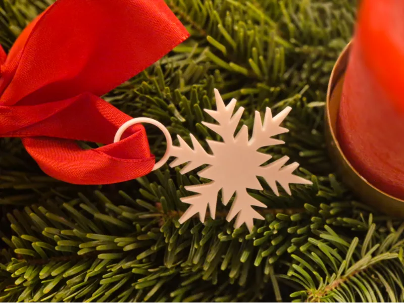 Snowflake Christmas Ornament – Easy Print