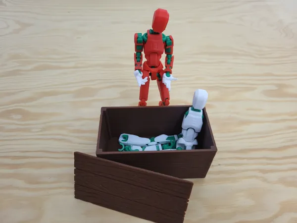 Coffre en bois pour figurine Dummy 13