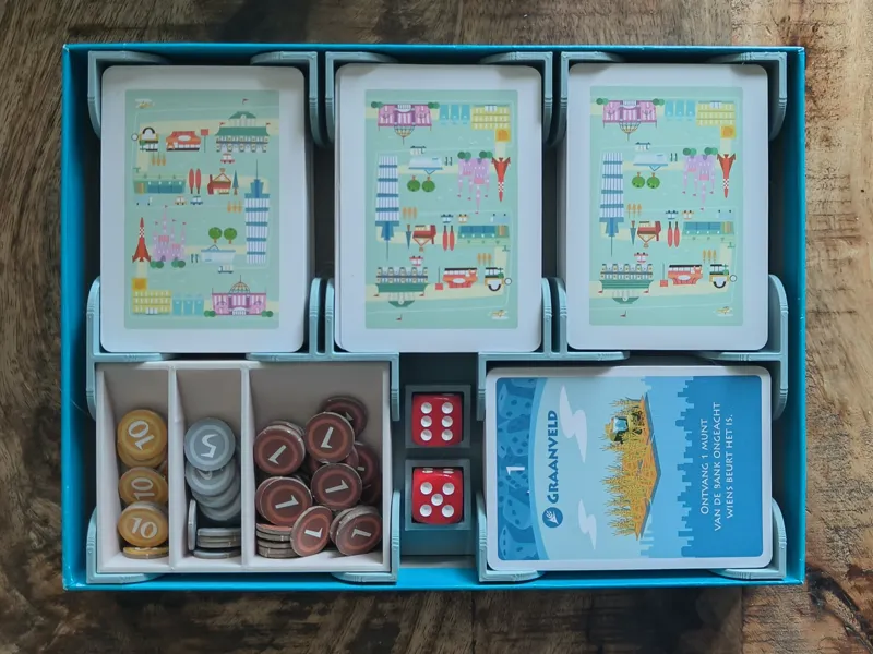 Machi Koro Insert + Expension (Haven&Metropool)