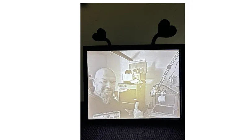 Valentine's LithoPhrame with lid - Lithophane 144*108