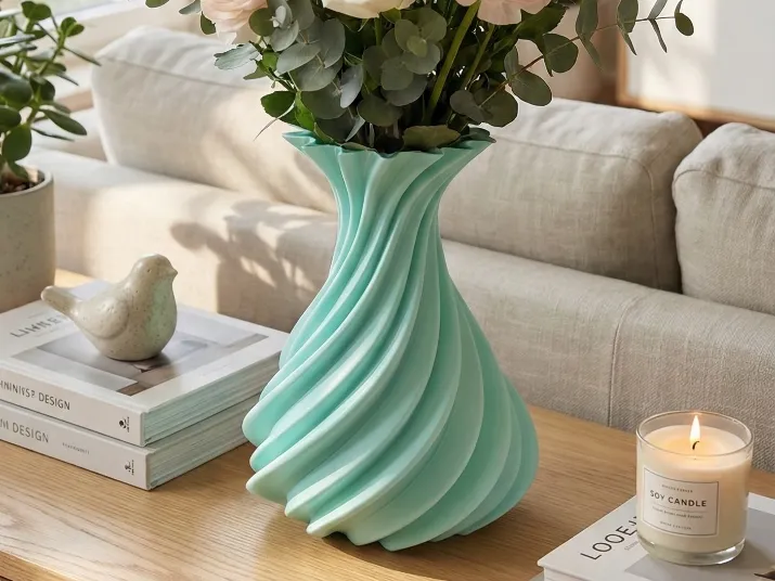 Twisted Spiral Vase - Modern Home Decor