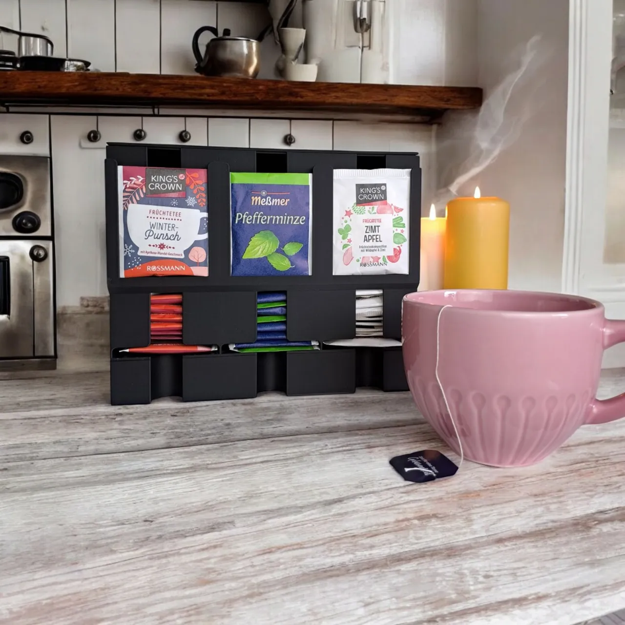 Modern Tea Organizer, Tea Dispenser view 4