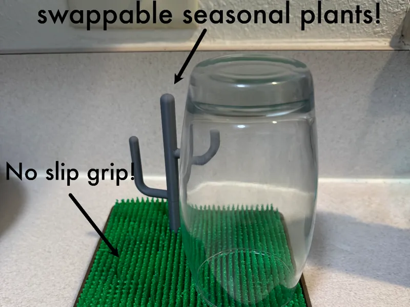 Grass bottle dryer