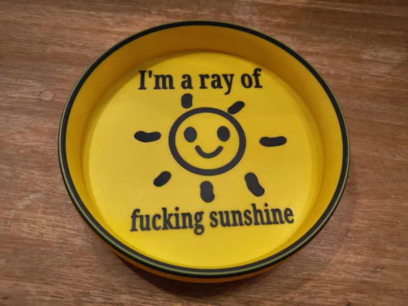 ray of f* sunshine key tray dice tray gift