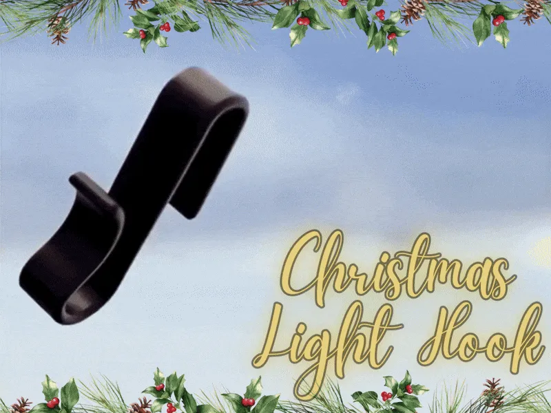 Christmas Light Hook - Free 3D Print Model - MakerWorld