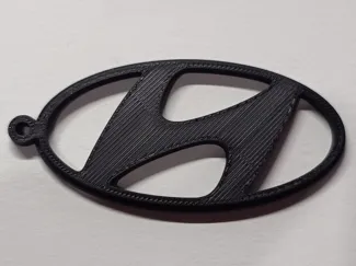 Hyundai logo keychain