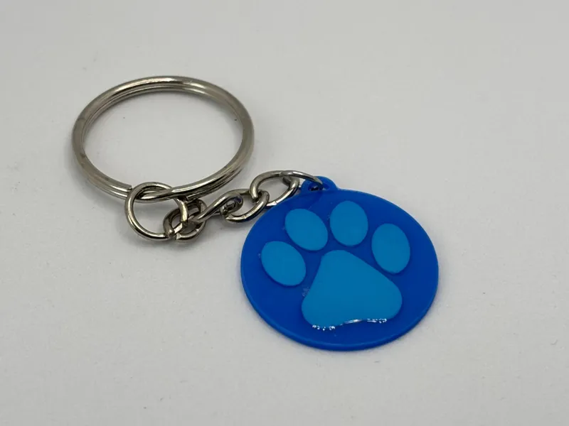 3D-Printed Dog Paw Keychain