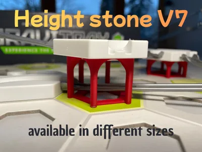 Gravitrax compatible height stones; lightweight