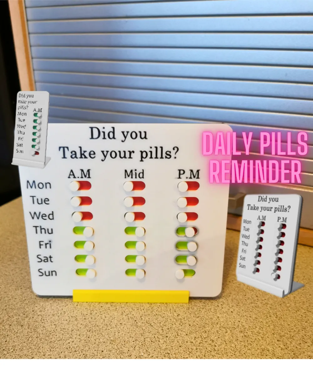 Medications reminder, a lot of versions by Bunk.Wire - MakerWorld