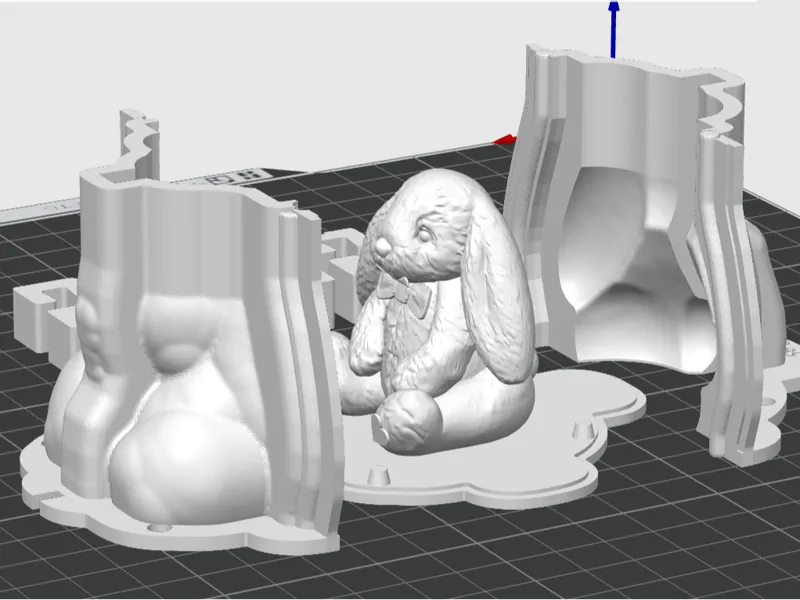 Contramolde Conejito Tierno - Molde 3D Vaciado