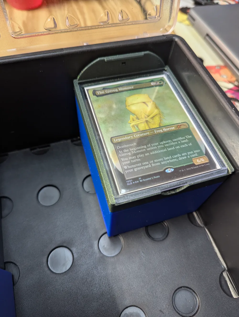 Commander Deck Box with Toploader Lid, with Tab - Free 3D Print Model ...