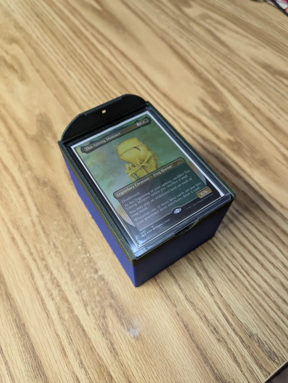 Commander Deck Box with Toploader Lid, with Tab - Free 3D Print Model ...