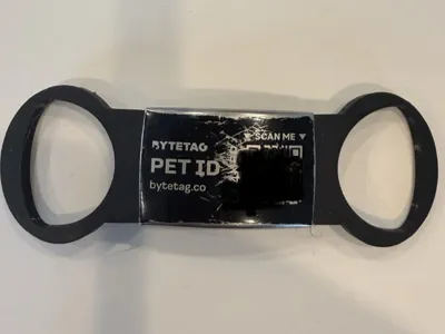 Bytetag holder for dog collar