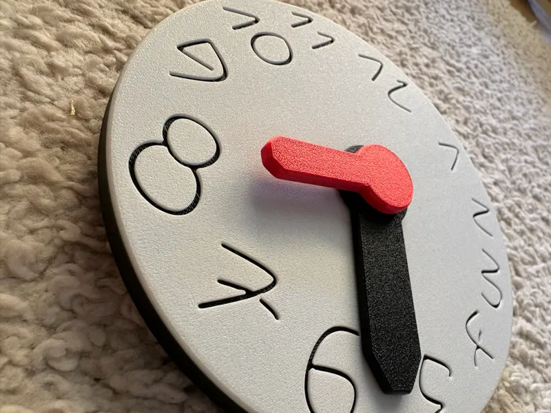 Baby / Toddler Learning Clock - Safe Play Clock