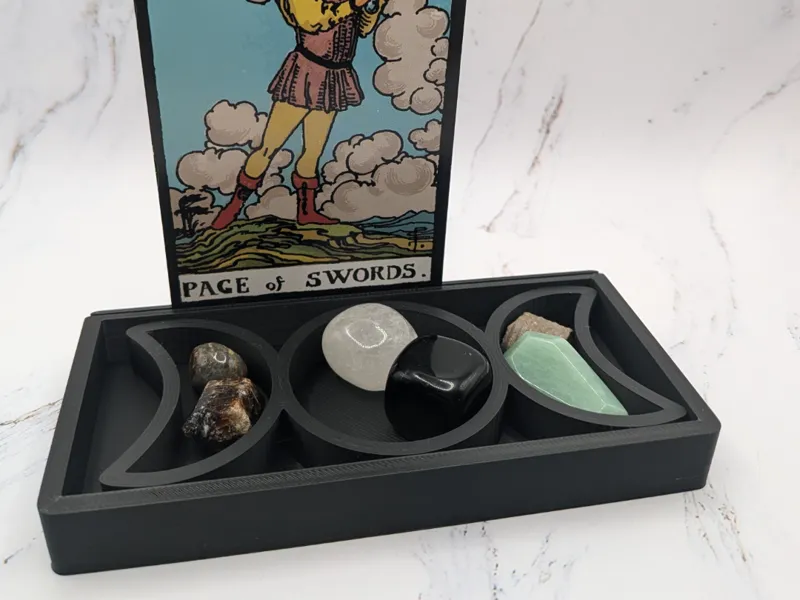 Triple Goddess Tarot Card Display Tray