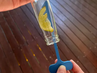 Beer bottle lime remover