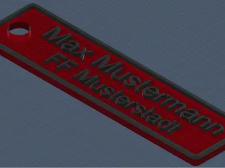 Atemschutz Namensschild