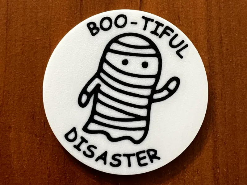 "BOO-tiful disaster" magnet