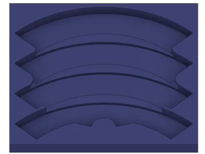 Cub Scout Award Stp Hldr Insert - 54mm Rnd & 4 Seg