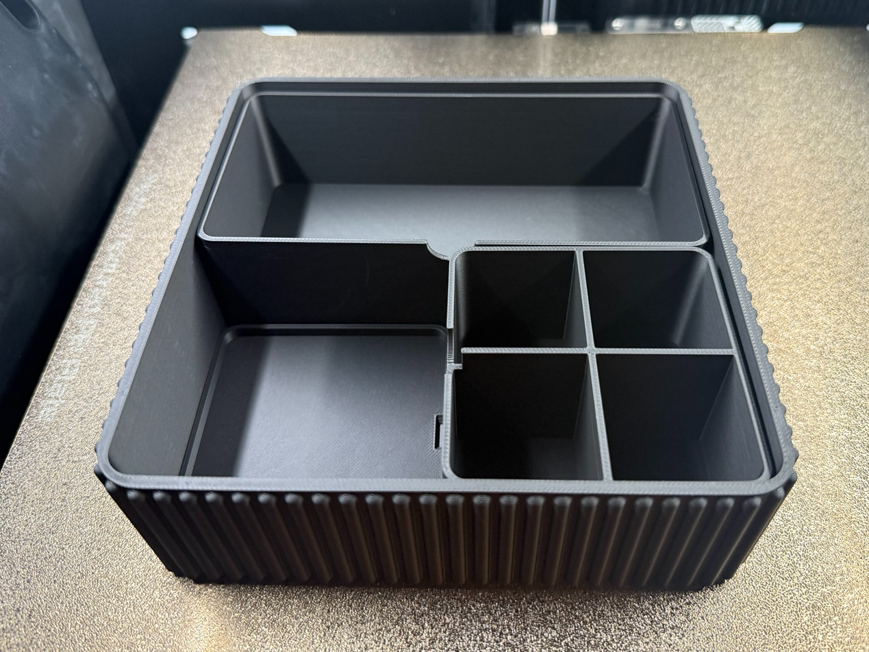 Modular Ribbed Organizer – Customizable Storage 3D model