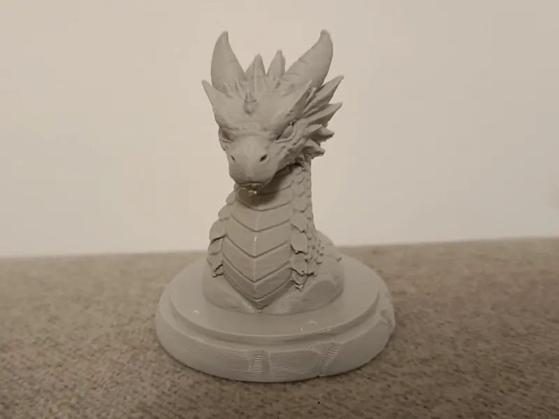 Bust of a dragon