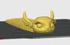 With eyes, no stickers required, small size, approximately 21cm in length