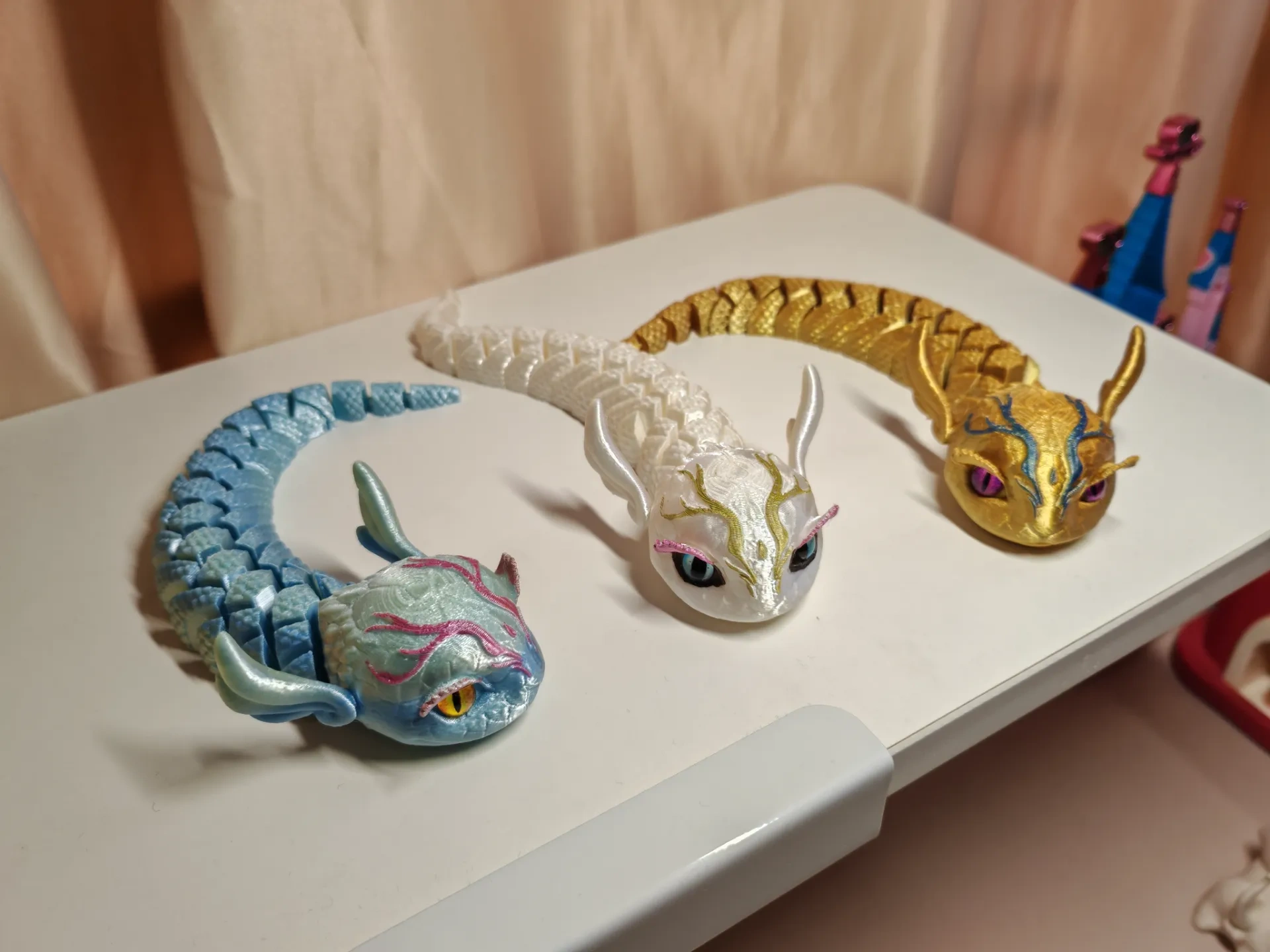 Serpentine Year Seven-Colored Sky-Swallowing Python, Articulated Hinged ...