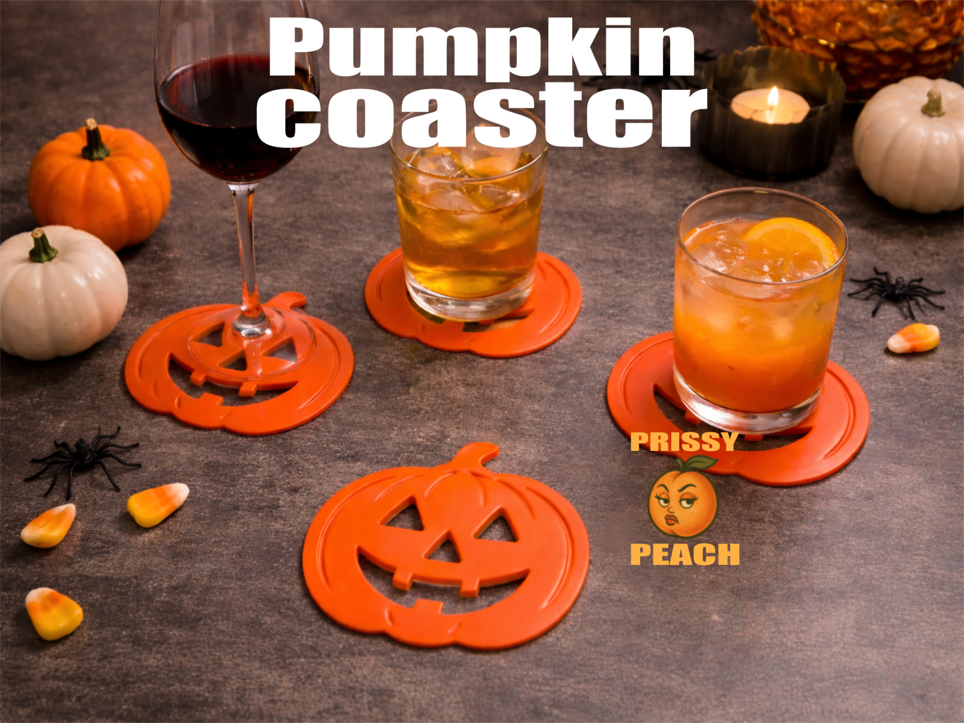 Pumpkin Coasters 