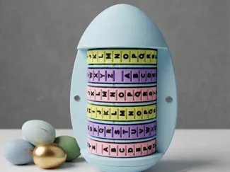 Egg Cryptex—6-Letter Combination Lock EasterPuzzle
