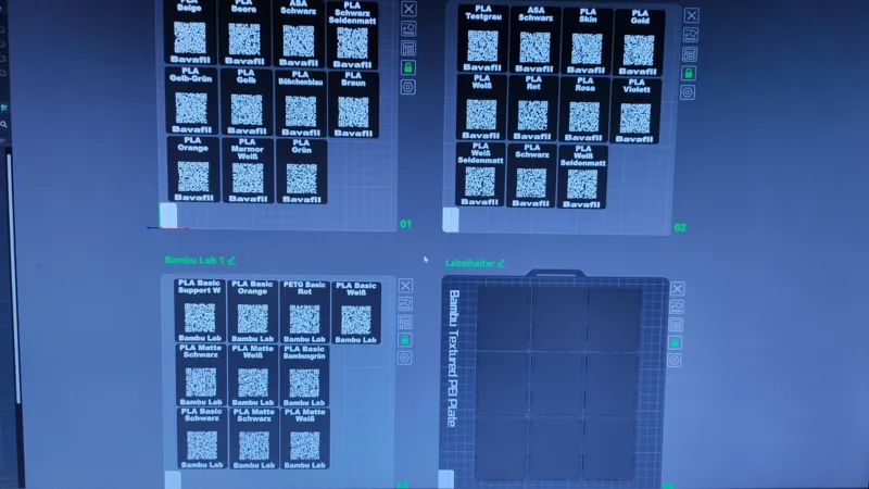 AMS Labels with QR Code