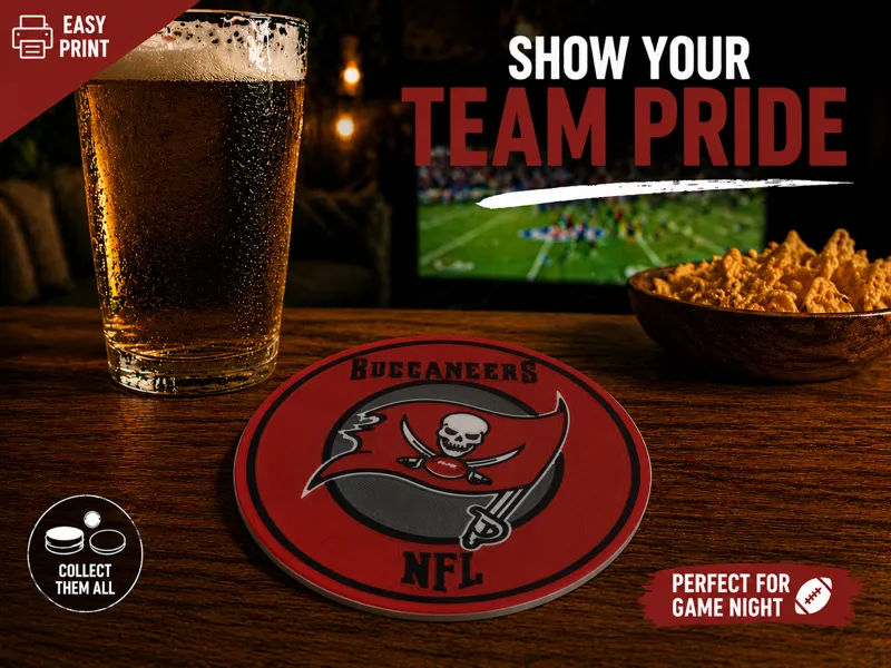 Tampa Bay buccaneers coaster nfl