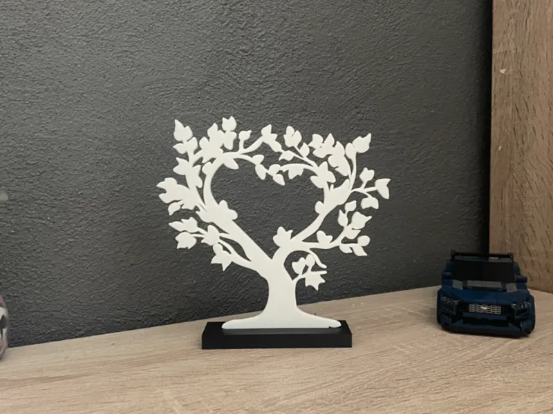 Heart Tree Sculpture with Stand